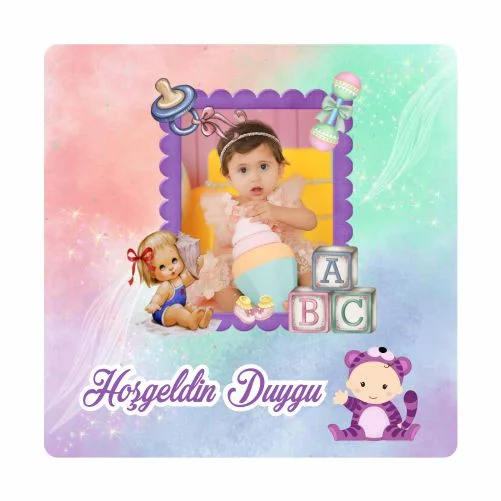 Yeni Doğan Temalı Doğum Günü Magneti